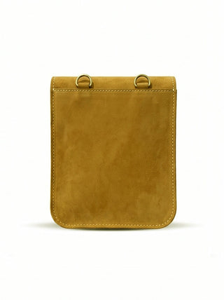 Pull Up Leather Cross Body Bag Camel