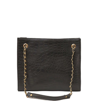 Crocodile Tote Black