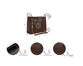 Crocodile Tote Choco