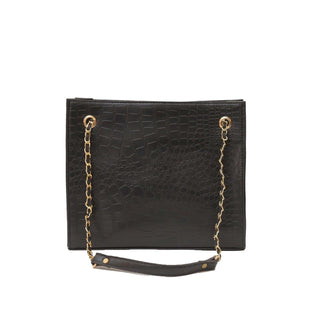 Crocodile Tote Black