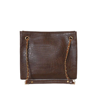Crocodile Tote Choco